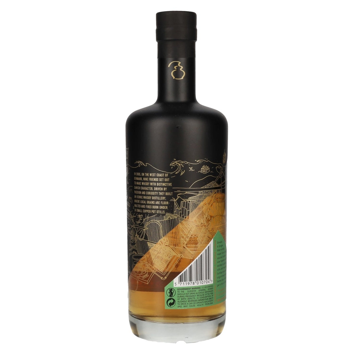 Stauning SMOKE Floor Malted Smoked Barley Danish Single Malt Whisky 47% ABV 0.7l