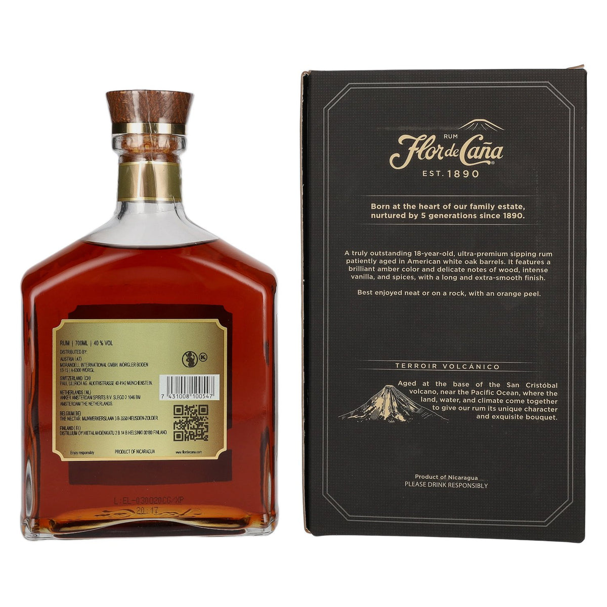 Flor de Caña 18 Years Old Family Legacy 40% Vol. 0,7l in Geschenkbox