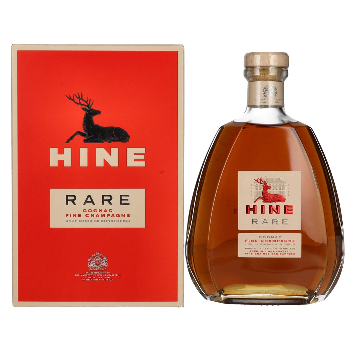 Hine RARE VSOP « The Original » Cognac de Fine Champagne 40 % vol., 0,7 l, dans un coffret cadeau