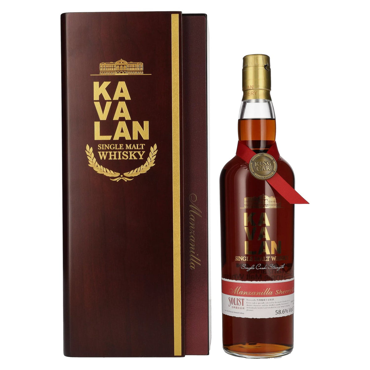 Kavalan SOLIST Manzanilla Sherry Cask 58.6% vol., 0.7 l, in a wooden box