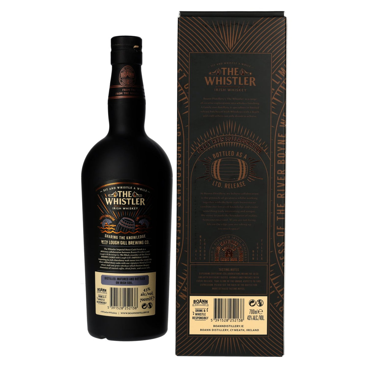 The Whistler Irish Whiskey IMPERIAL STOUT FINISH 43% Vol. 0,7l in Geschenkbox
