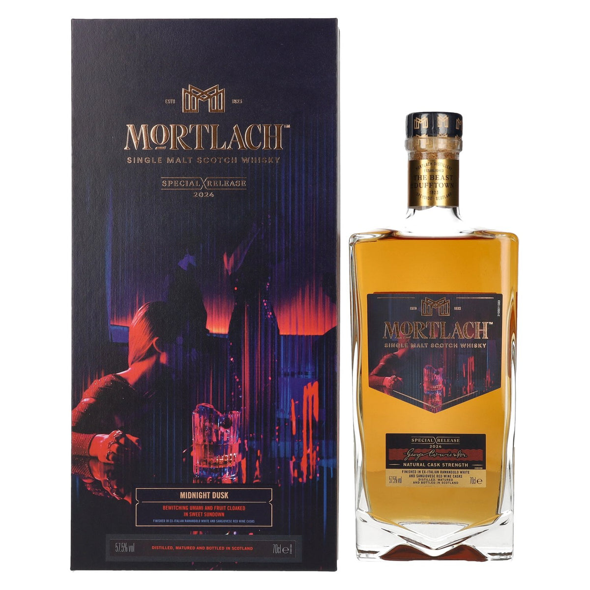Mortlach Midnight Dusk Single Malt Special Release 2024 57,5% vol. 0,7l en boîte cadeau