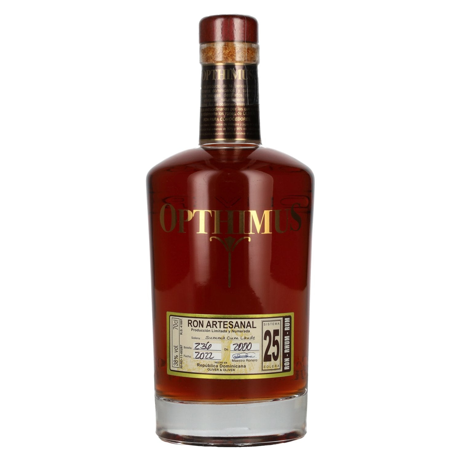 Opthimus 25 Solera Summa Cum Laude 38 % vol. 0,7 l