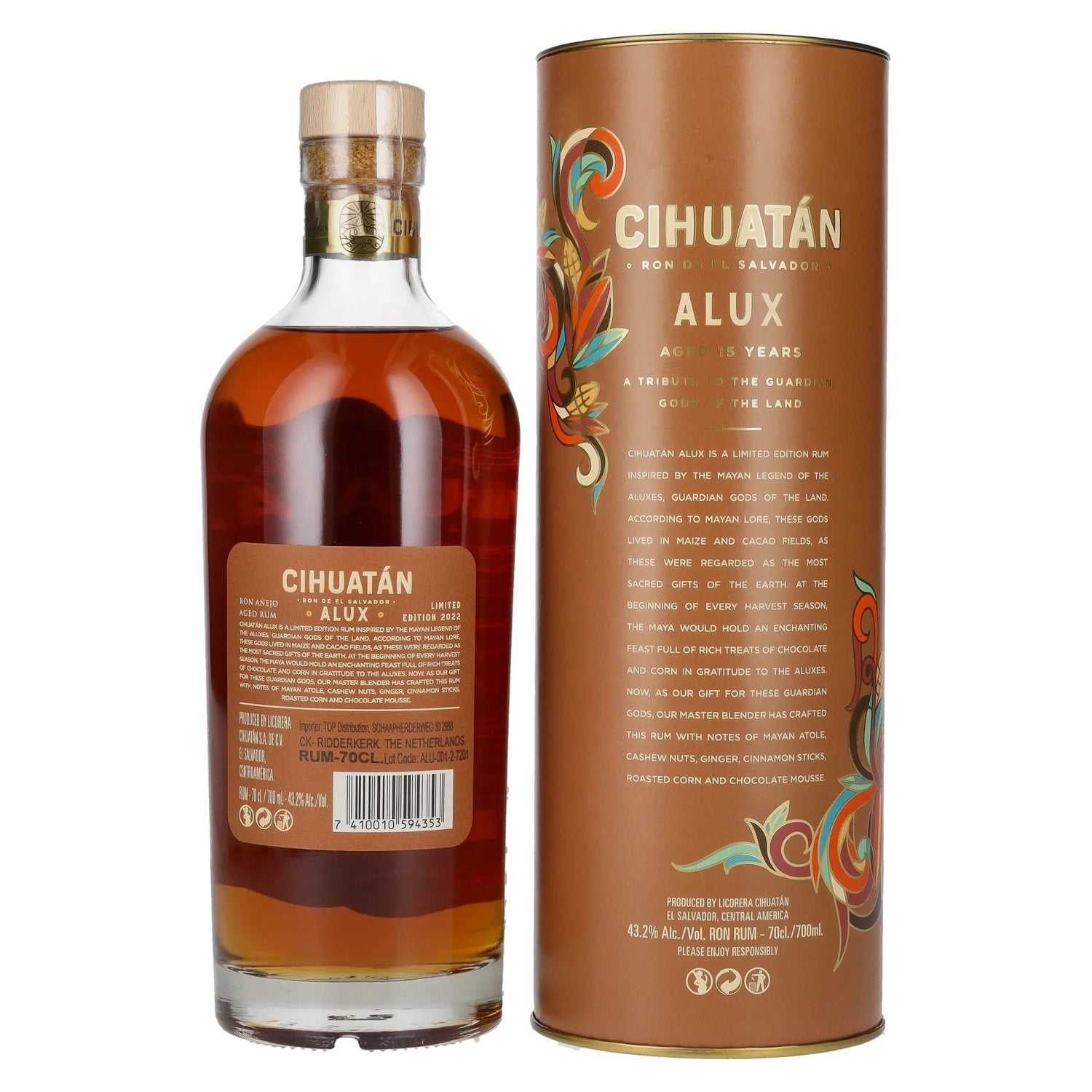 Cihuatán 15 Alux Aged Rum Limited Edition 43,2% Vol. 0,7l in Geschenkbox
