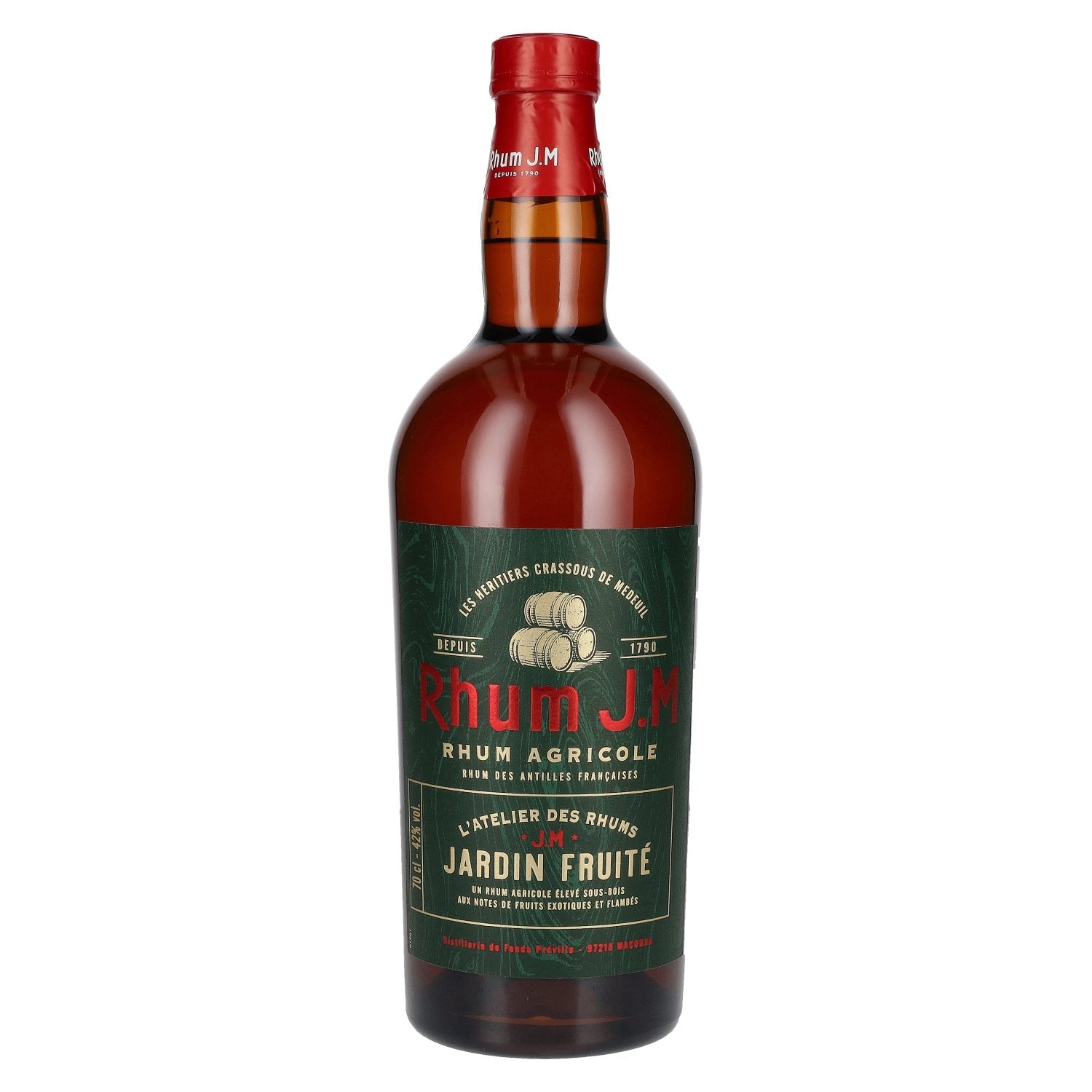 Rhum J.M JARDIN FRUITÉ Rhum Agricole 42% Vol. 0,7l