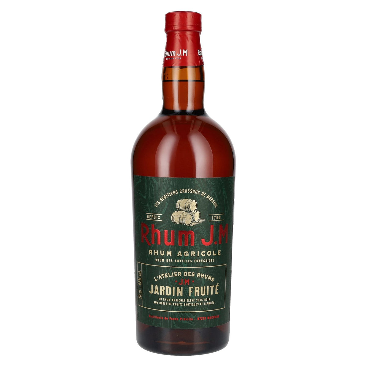 Rhum J.M. JARDIN FRUITÉ Rhum agricole 42 % vol. 0,7 l