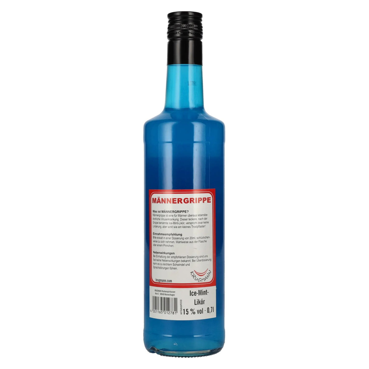 Krugmann MÄNNERGRIPPE Ice-Mint-Likör 15% Vol. 0,7l