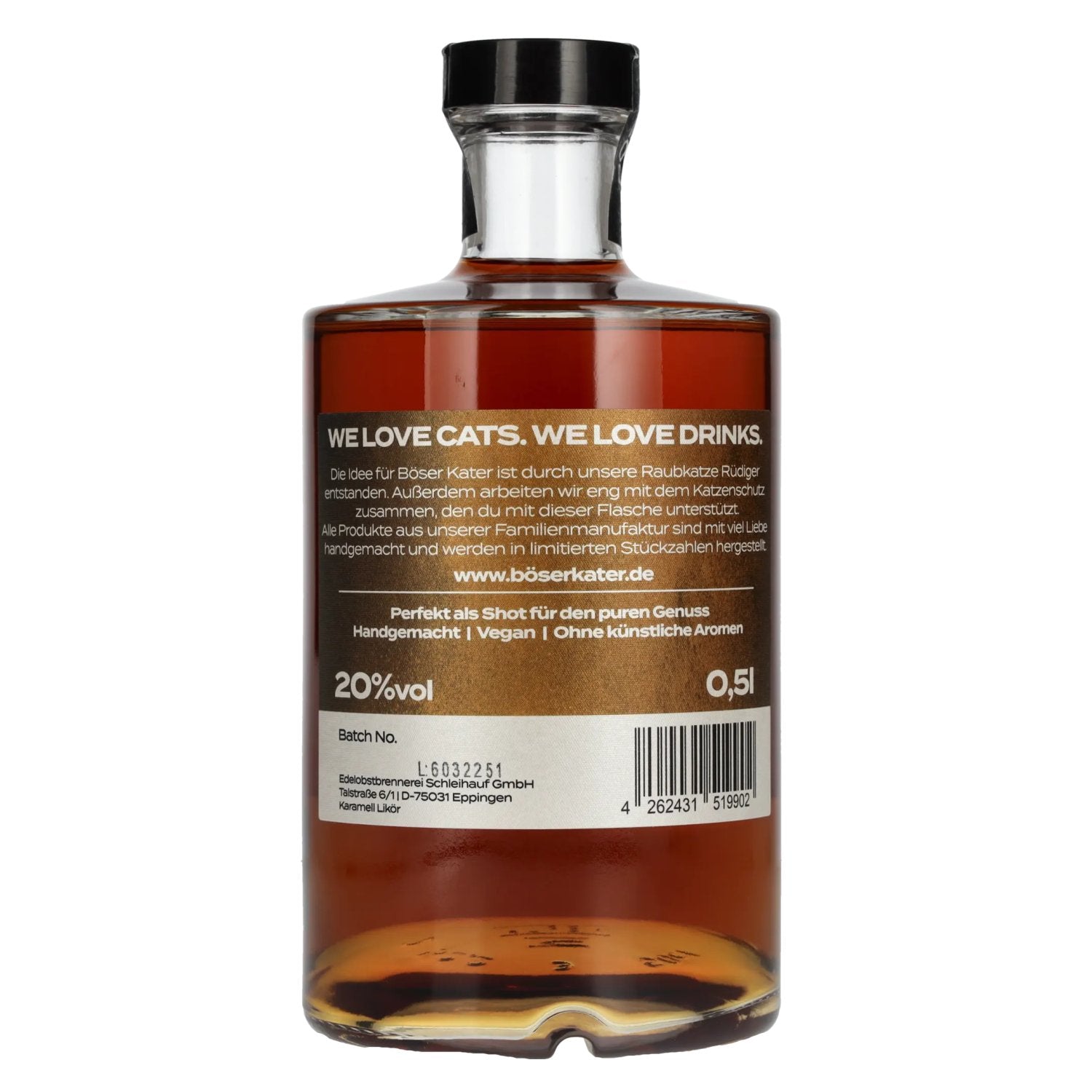 BÖSER KATER Caramel Toffee Likör 20% Vol. 0,5l