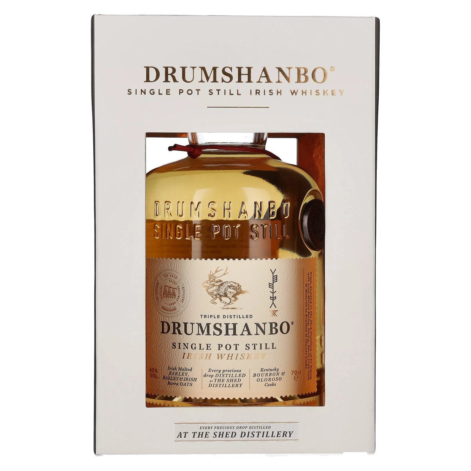 Drumshanbo Single Pot Still Irish Whiskey 43% vol. 0,7l en boîte cadeau