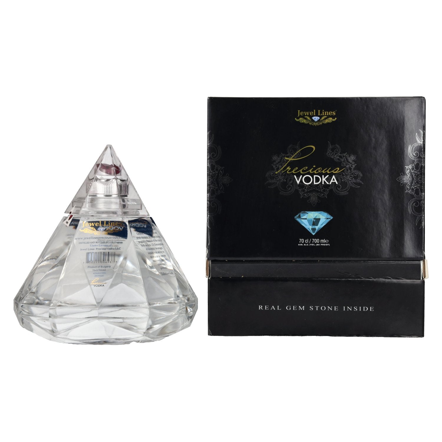 Jewels Lines Precious Vodka 40% Vol. 0,7l in Geschenkbox mit Ausgießer