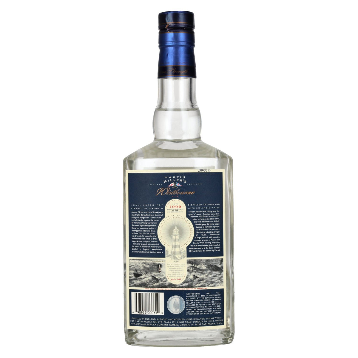 Martin Miller's WESTBOURNE Small Batch Strength Gin 45,2% Vol. 0,7l