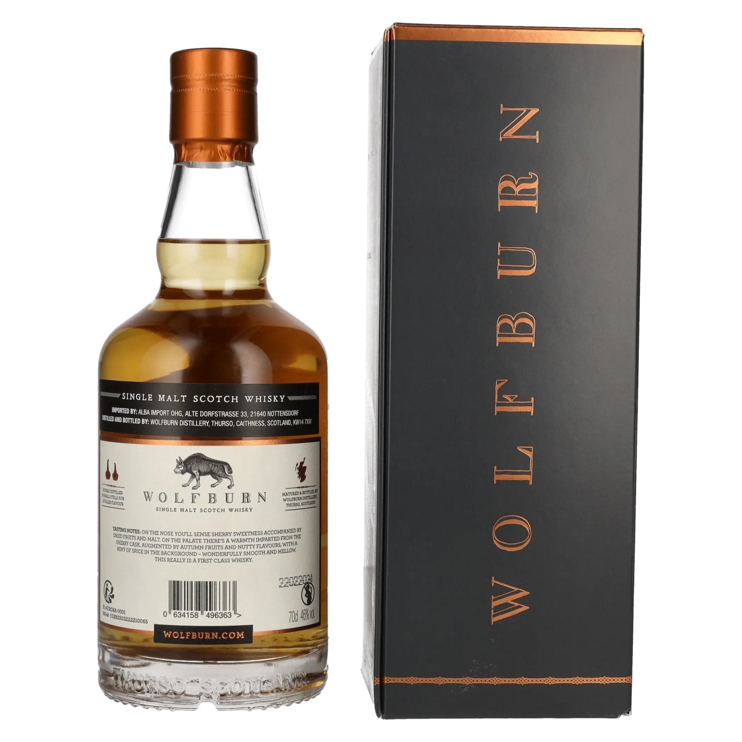 Wolfburn AURORA Single Malt Scotch Whisky 46% Vol. 0,7l en coffret cadeau
