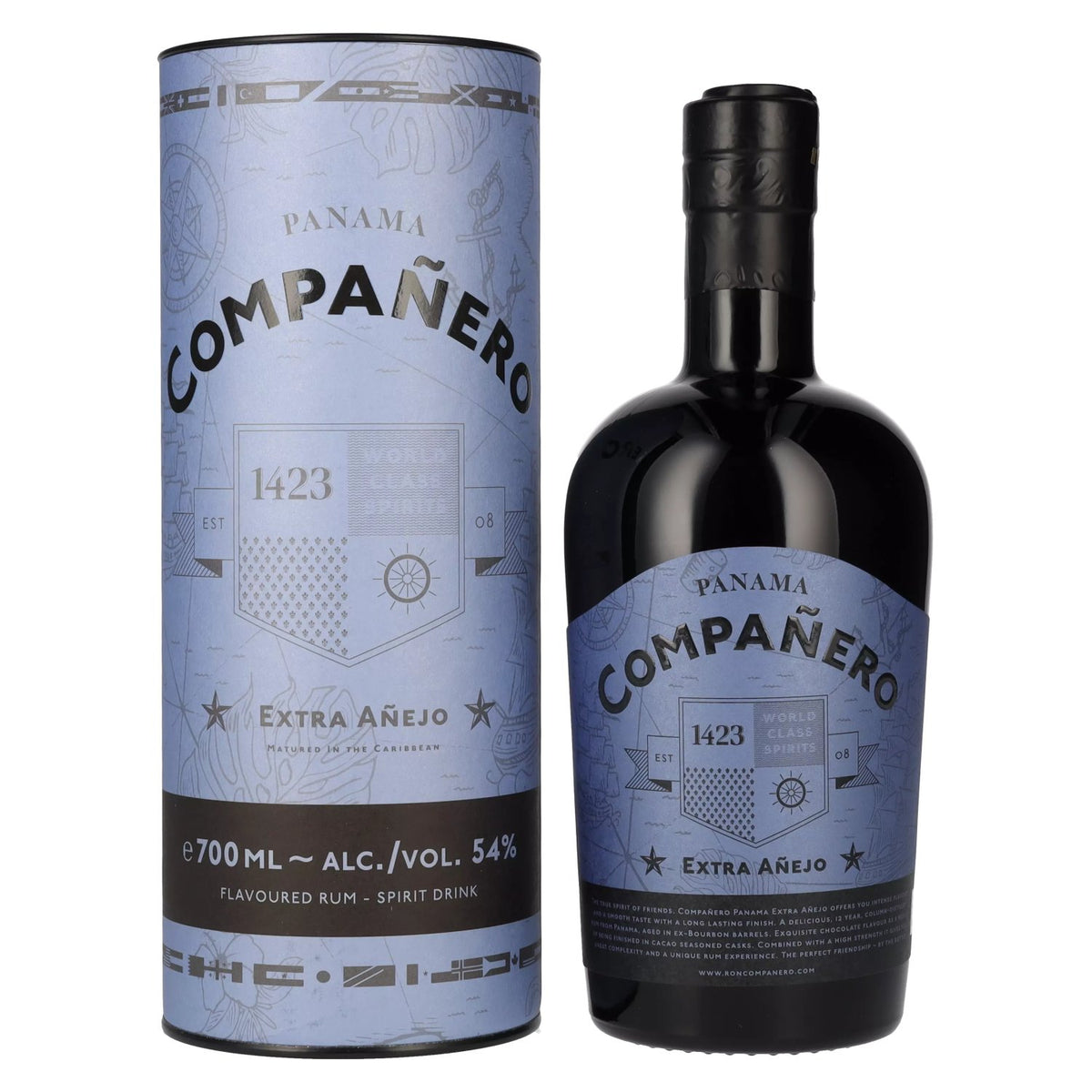 Compañero PANAMA Extra Añejo Spirit Drink 54% Vol. 0,7l in gift box