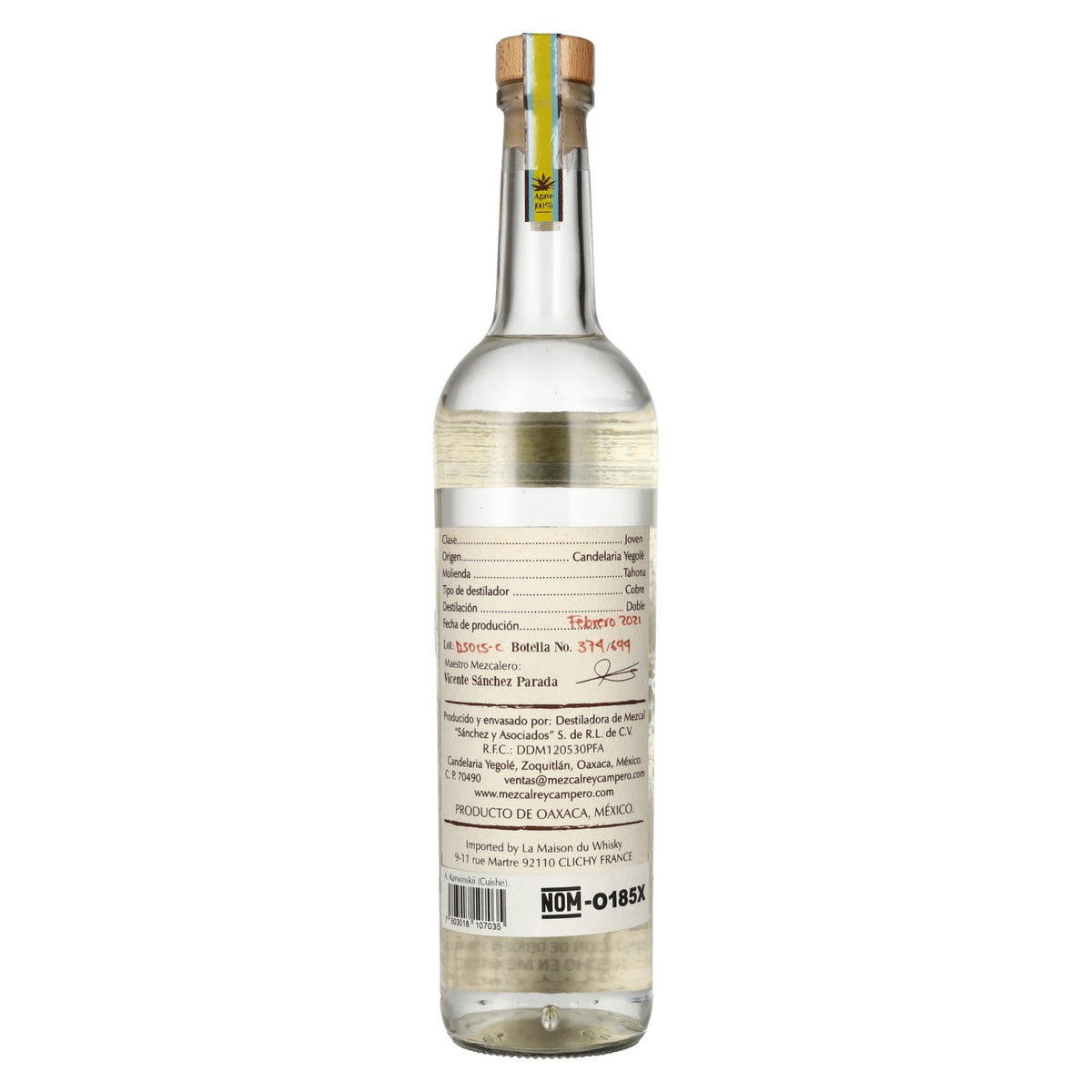Rey Campero Mezcal CUISHE 49% Vol. 0,7l