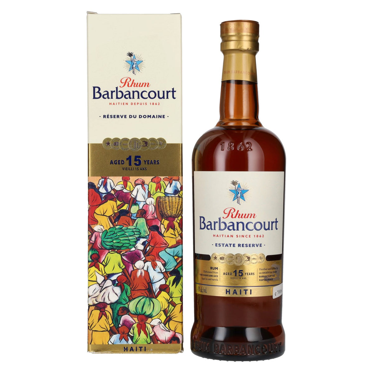 Barbancourt 15 Years Old Réserve du Domaine Rhum 43% Vol. 0,7l in Geschenkbox