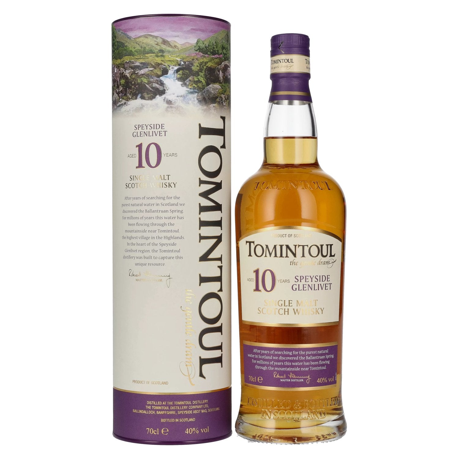 Tomintoul 10 Years Old Single Malt Scotch Whisky 40% Vol. 0,7l in Geschenkbox