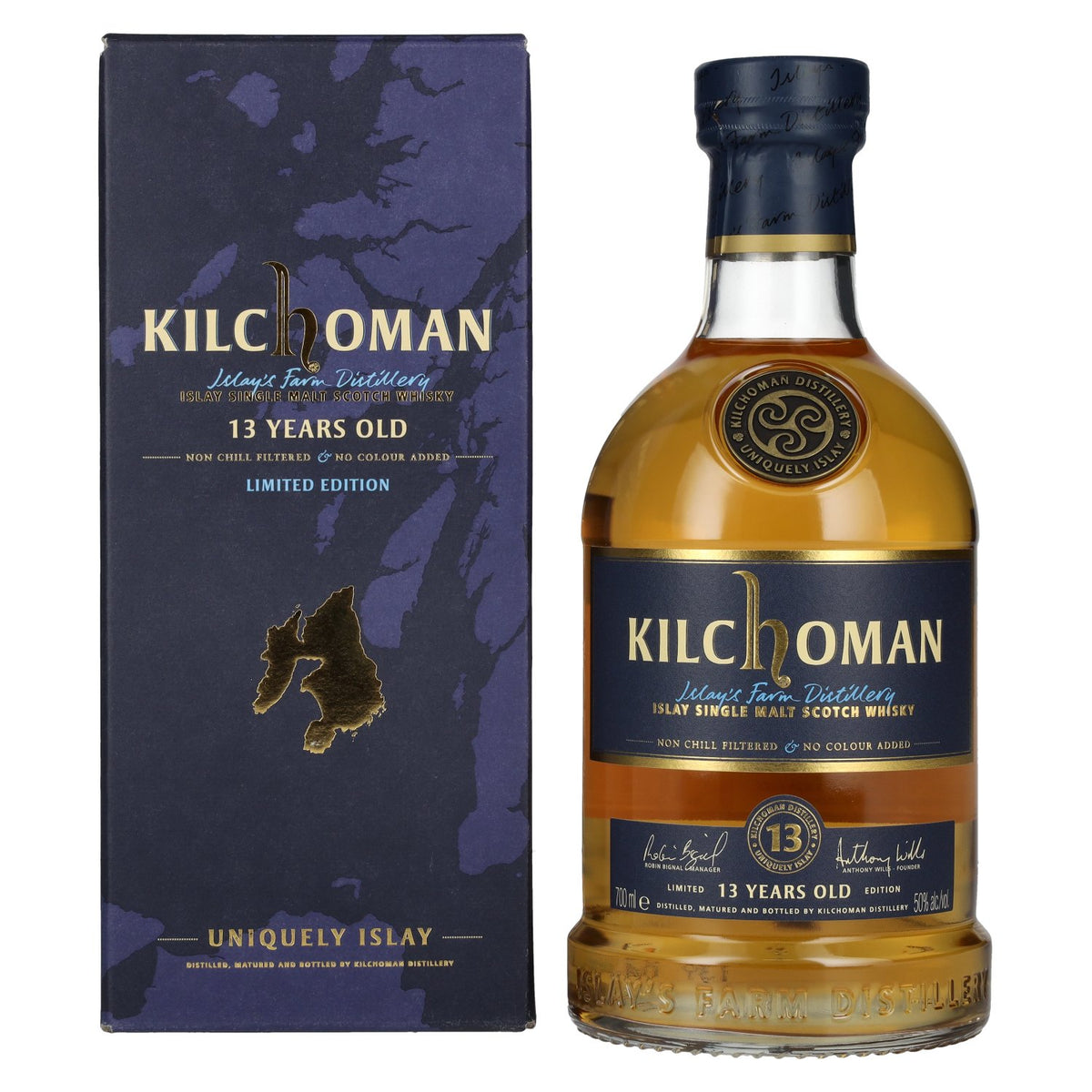 Kilchoman 13 Years Old Islay Single Malt Scotch Whisky Limited Edition 50% Vol. 0,7l en boîte cadeau