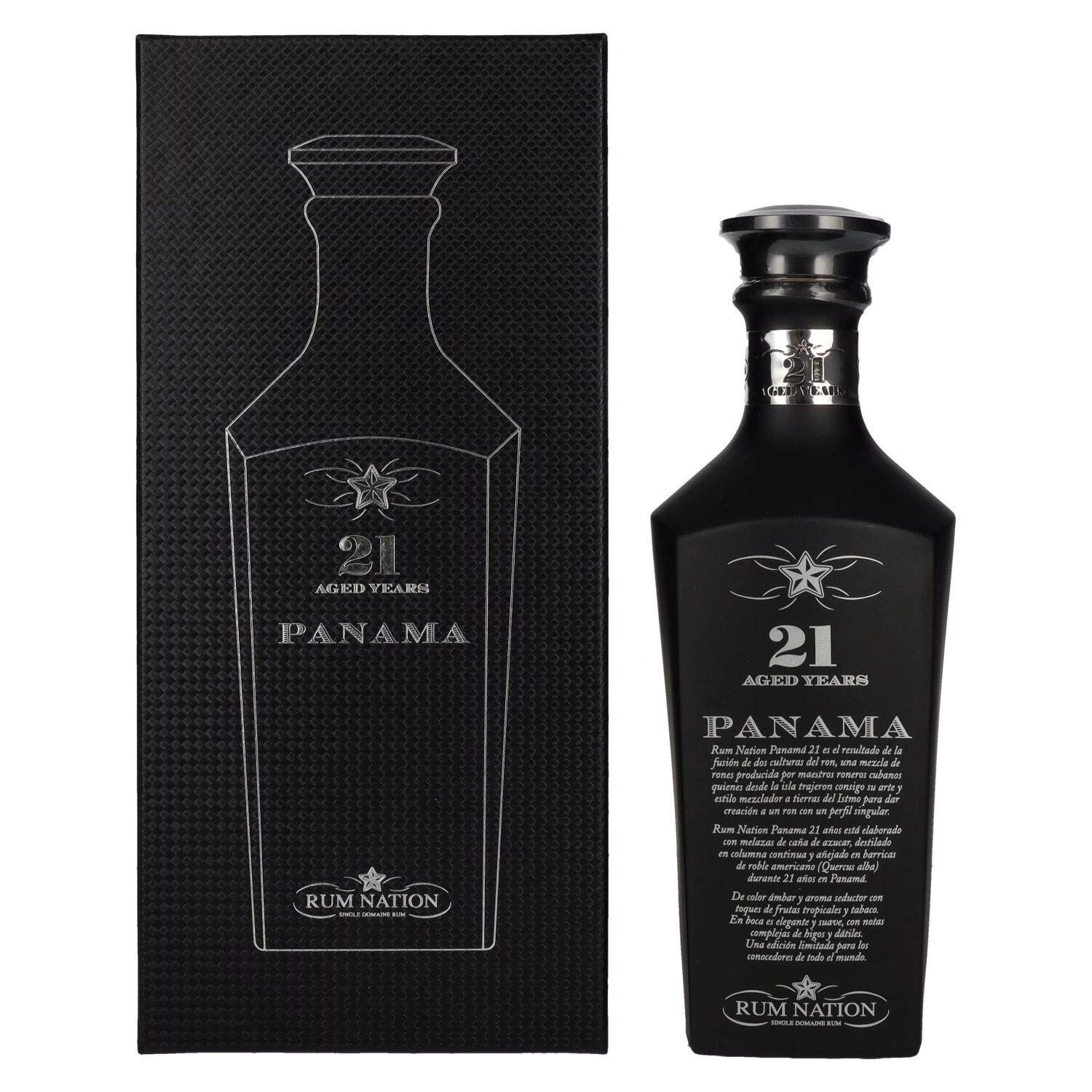 Rum Nation Panama 21 Years Old Black Edition 43% Vol. 0,7l en boîte cadeau
