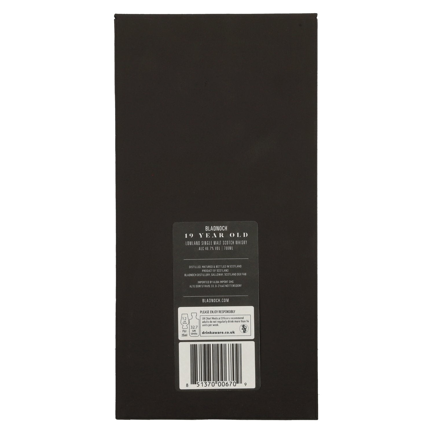 Bladnoch 19 Years Old Lowland Single Malt PX Sherry Cask 46,7% Vol. 0,7l in Geschenkbox