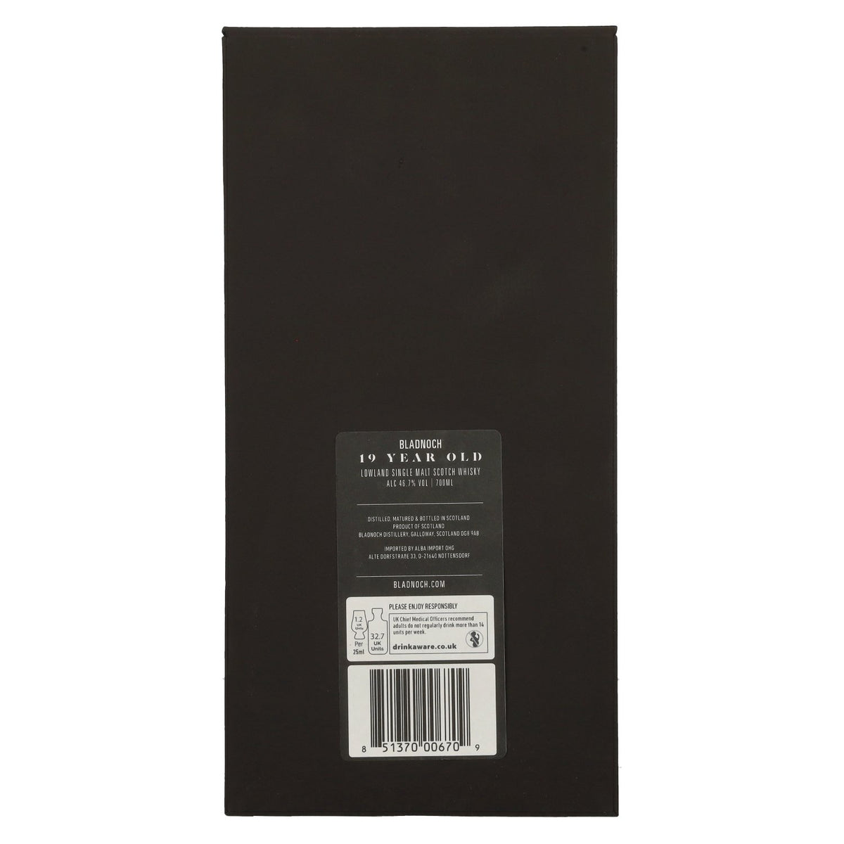 Bladnoch 19 Years Old Lowland Single Malt PX Sherry Cask 46,7% Vol. 0,7l in Geschenkbox