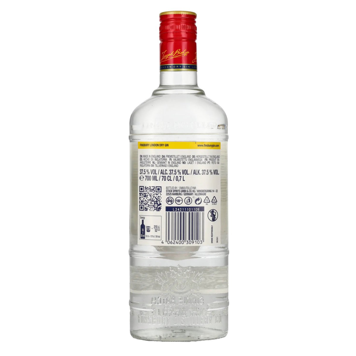 Finsbury London Dry Gin 37,5% Vol. 0,7l