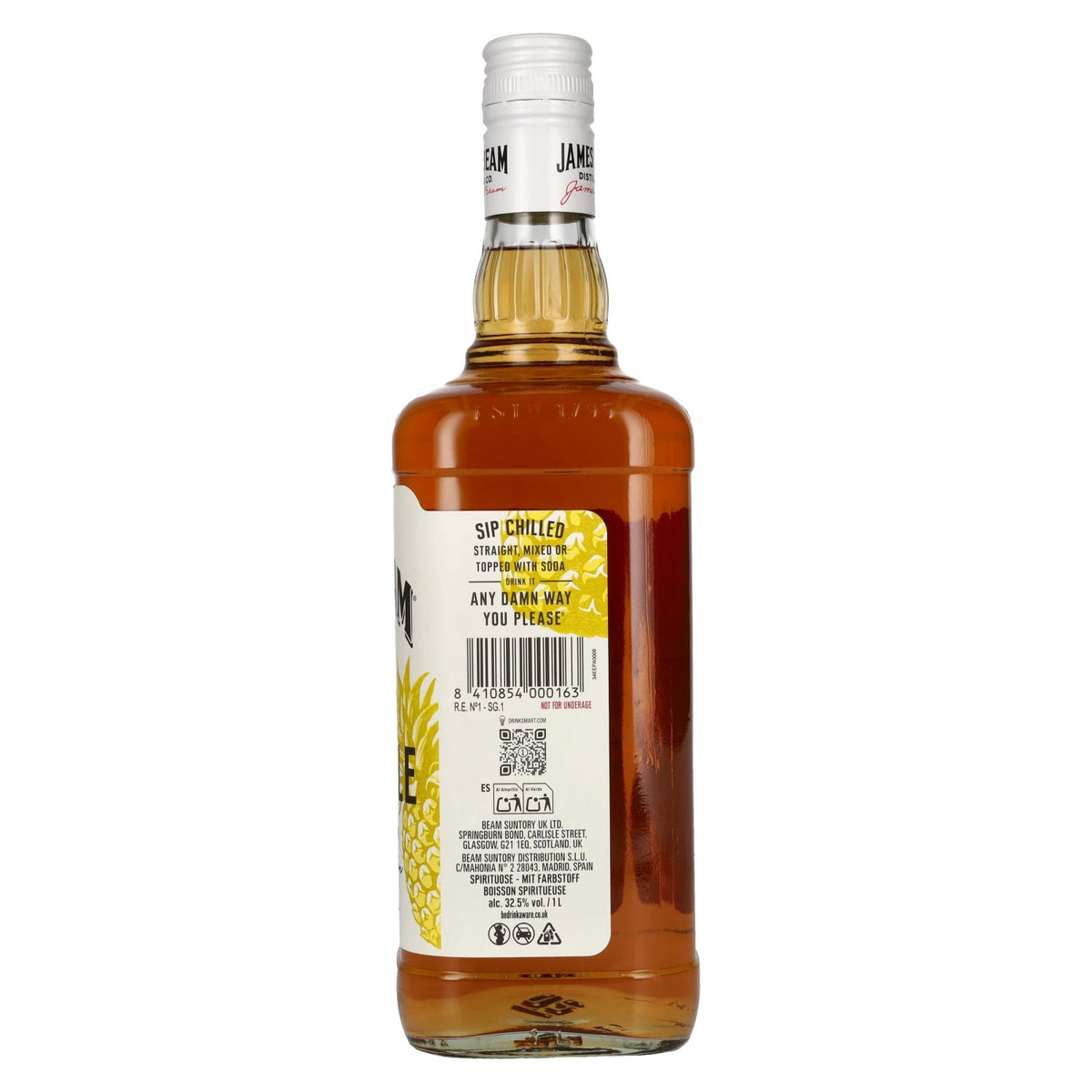Jim Beam Pineapple Spirit Drink 32.5% ABV 1 litre