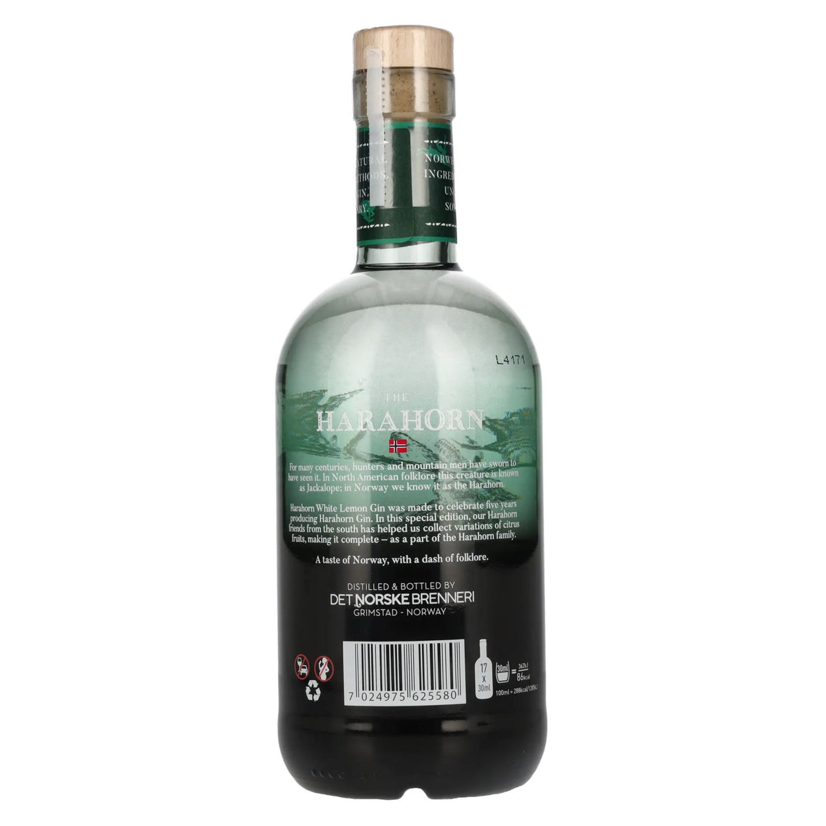 Harahorn Gin norvégien au citron blanc 42% vol. 0,5l