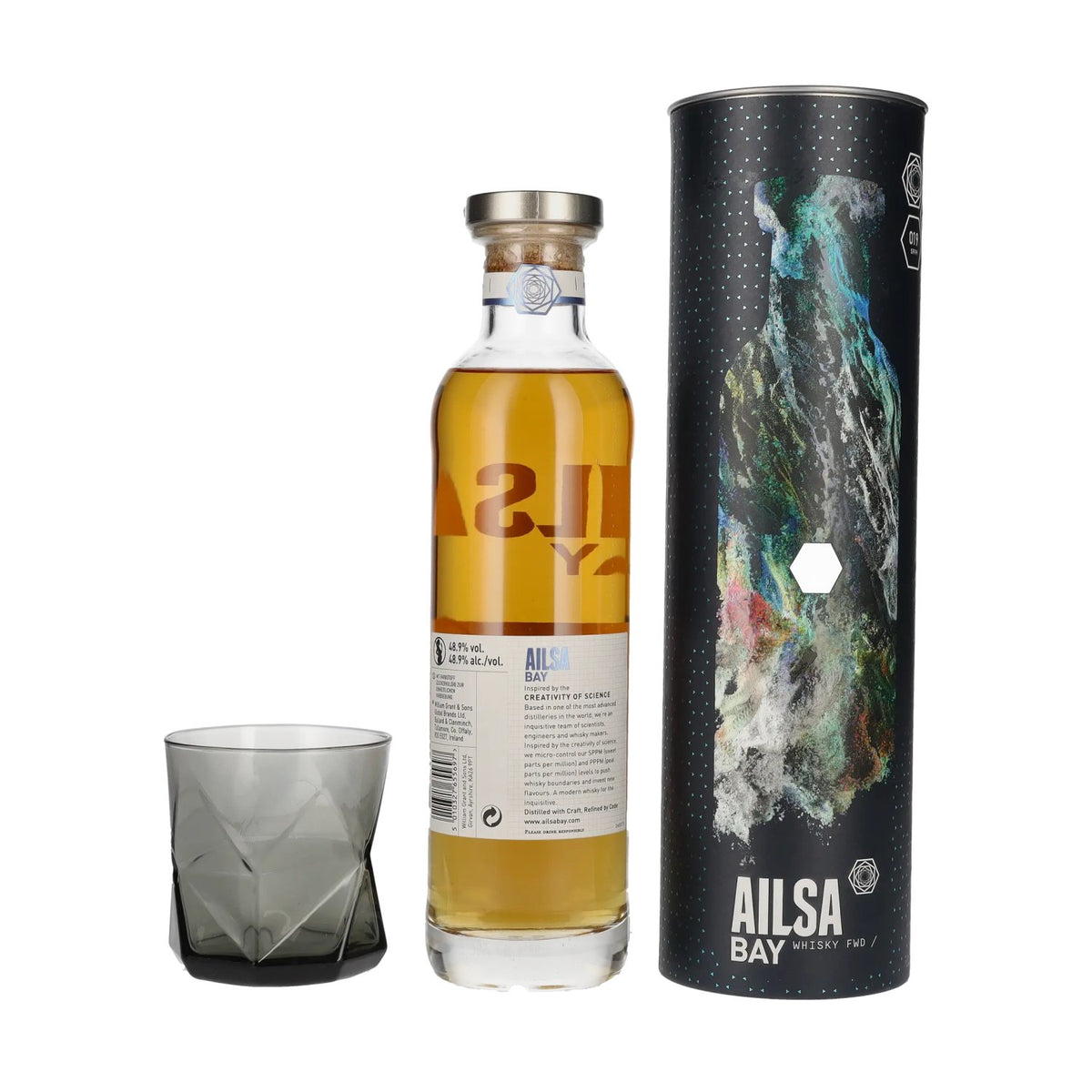 Ailsa Bay SWEET SMOKE Single Malt Scotch Whisky Release 1.2 48,9% Vol. 0,7l in Geschenkbox mit Glas