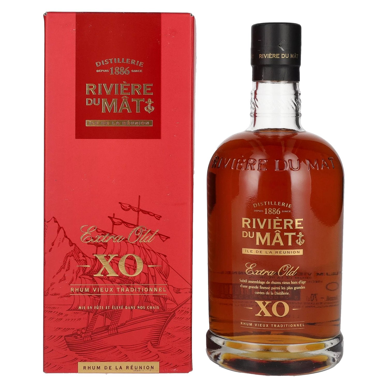 Rivière Du Mat Rhum Vieux Traditionnel XO 42% Vol. 0,7l in Geschenkbox
