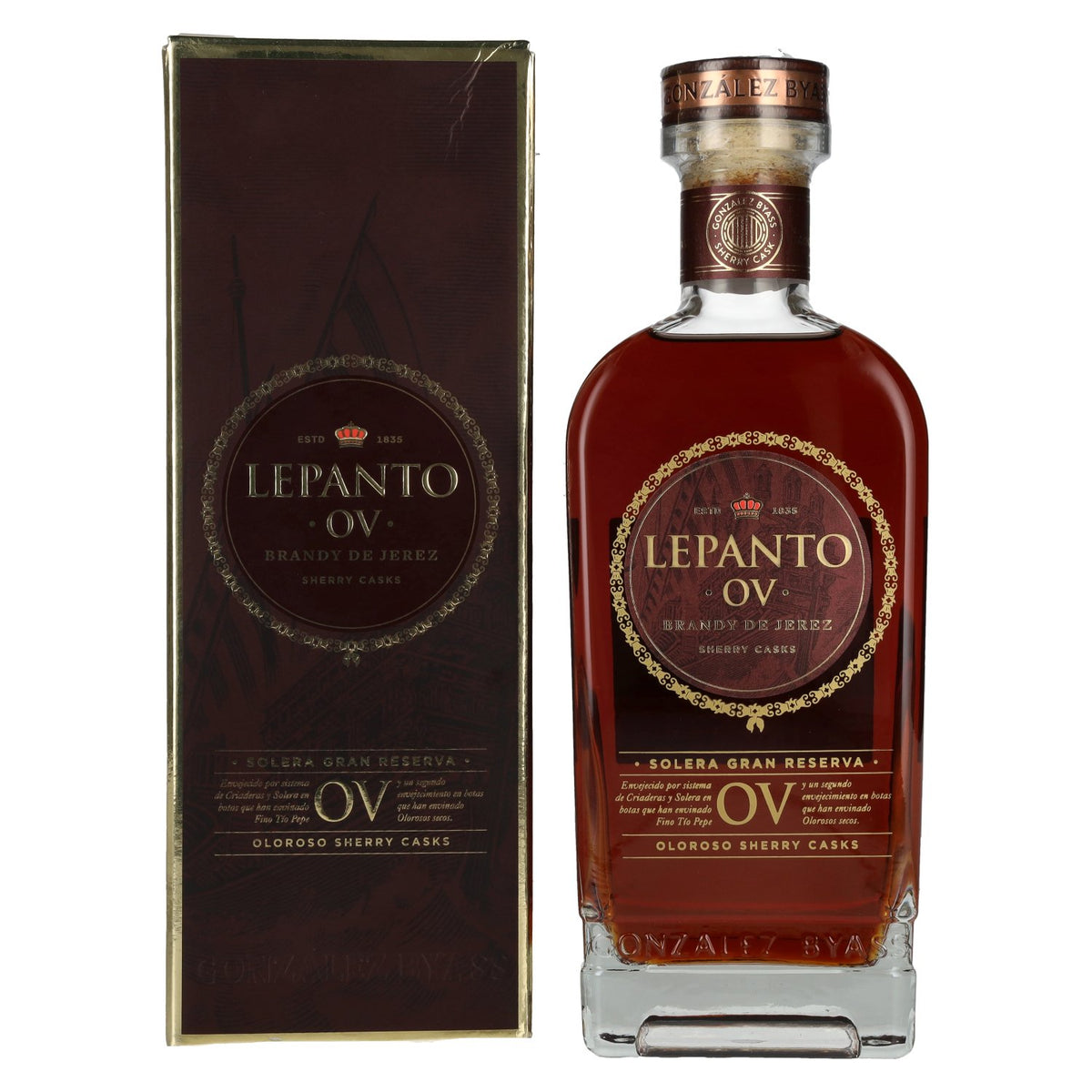 Lepanto O.V. Solera Gran Reserva Brandy de Jerez 36% Vol. 0,7l in gift box