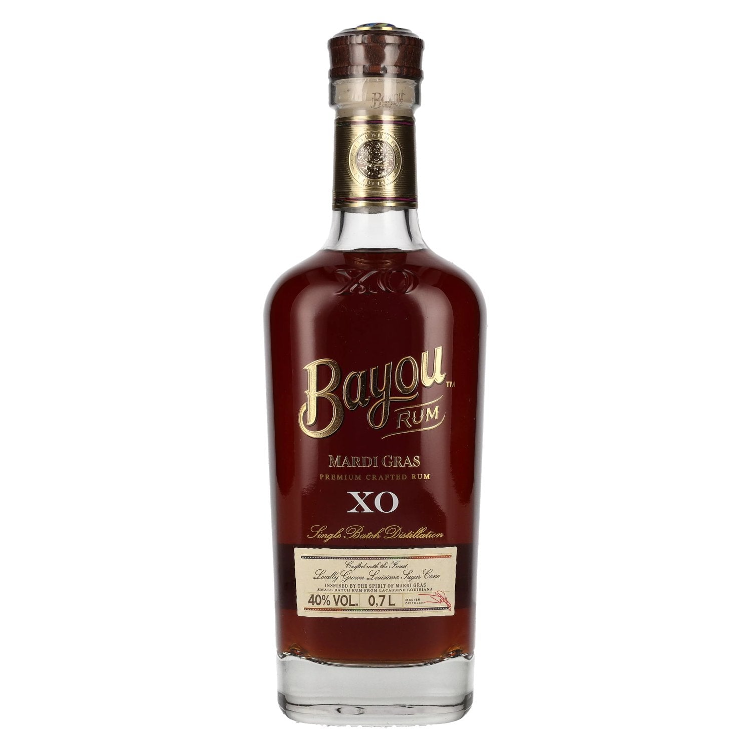 Bayou XO MARDI GRAS Premium Crafted Rum 40% vol. 0,7l