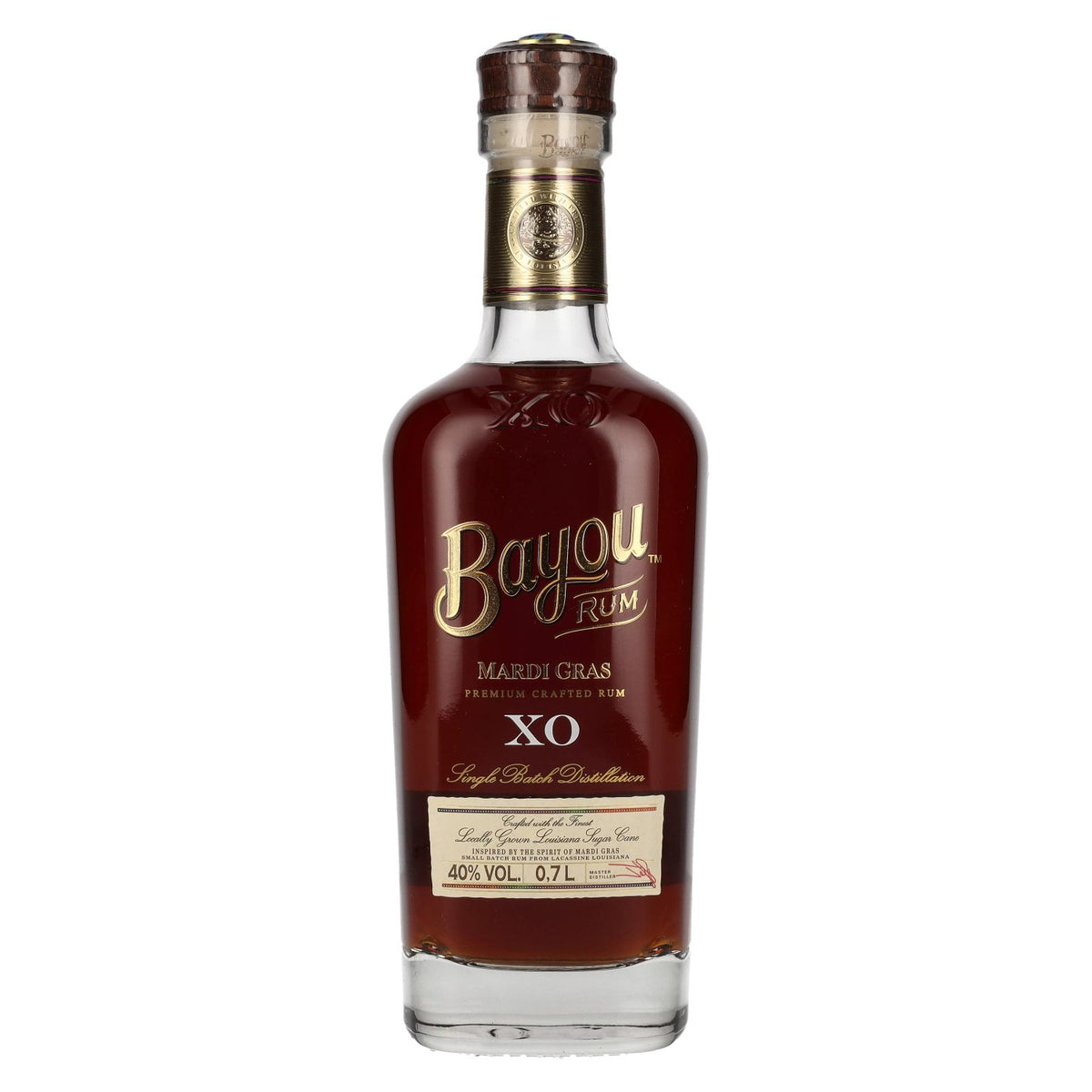 Bayou XO MARDI GRAS Premium Crafted Rum 40% vol. 0,7l