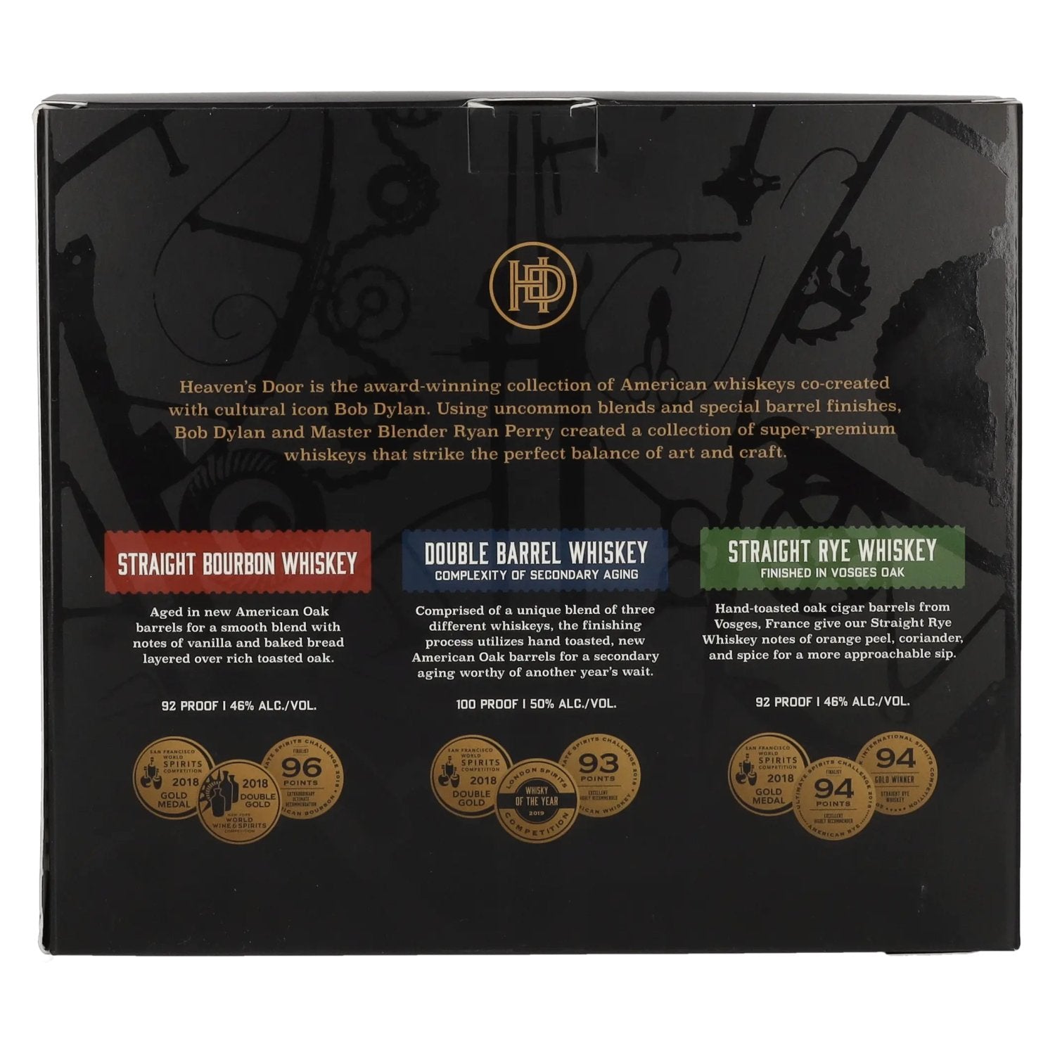 Heaven's Door Trilogy Collection Gift Set 47,3% Vol. 3x0,2l