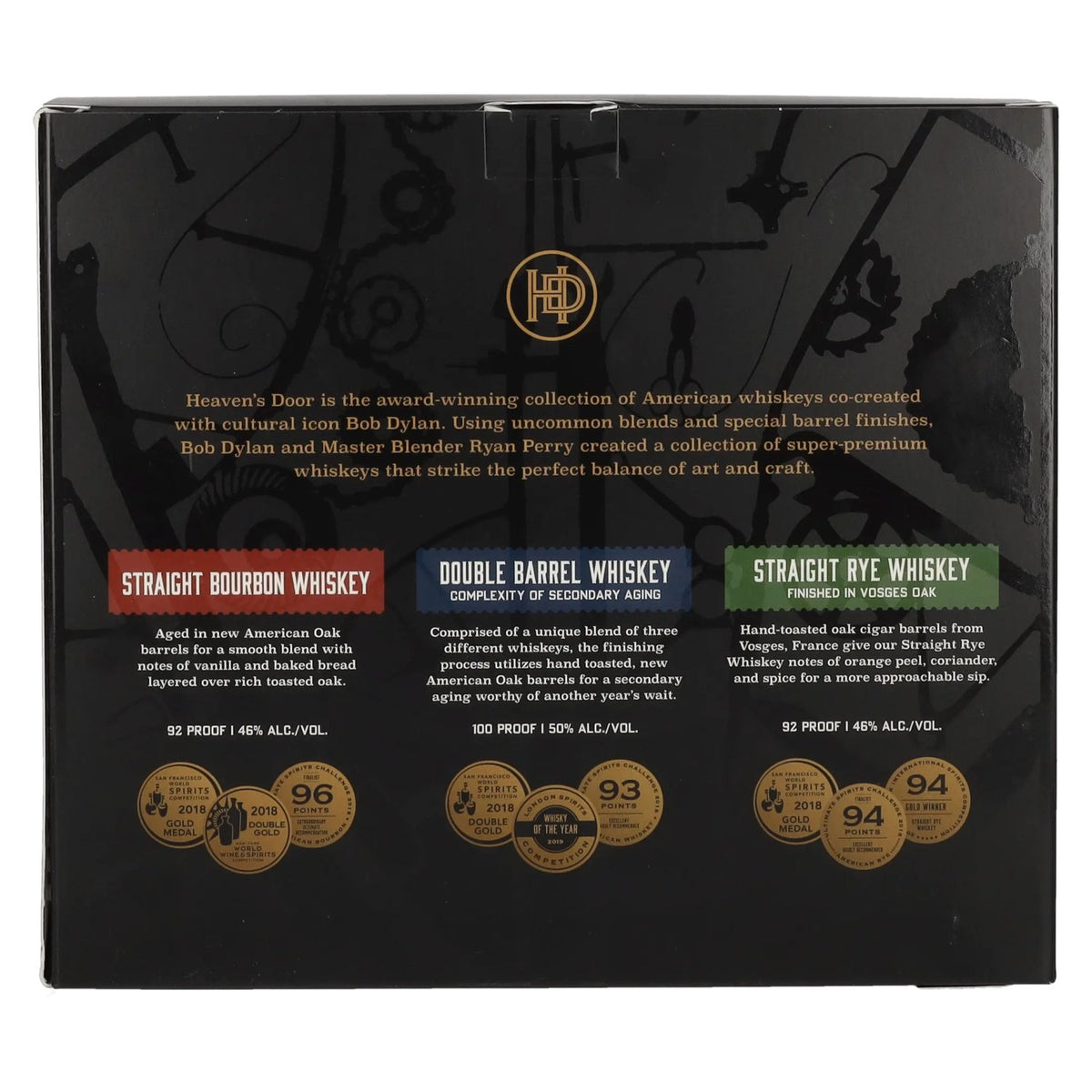 Heaven's Door Trilogy Collection Gift Set 47,3% Vol. 3x0,2l