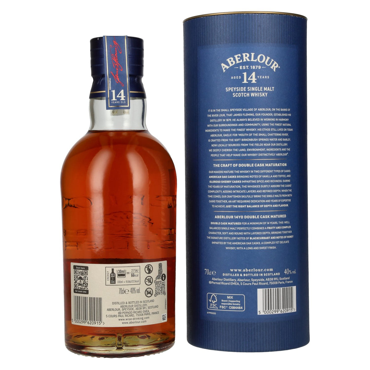 Aberlour 14 Years Old DOUBLE CASK MATURED Batch 012 40% Vol. 0,7l en boîte cadeau