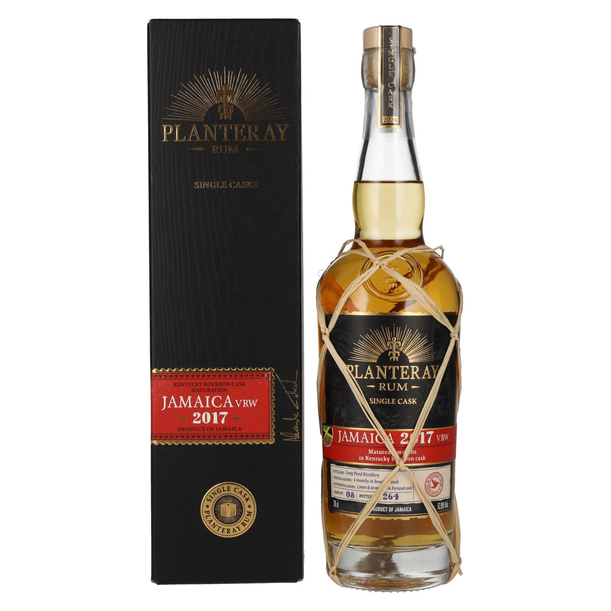 Planteray Rum JAMAICA VRW 2017 Kentucky Bourbon Cask Finish 52% Vol. 0,7l in gift box