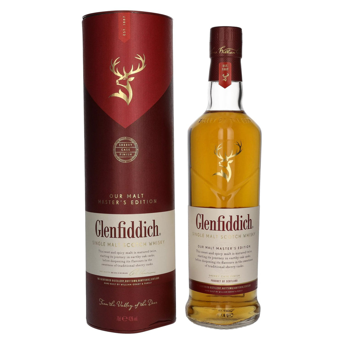 Glenfiddich MALT MASTER'S EDITION Single Malt Scotch Whisky 43% Vol. 0,7l en boîte cadeau