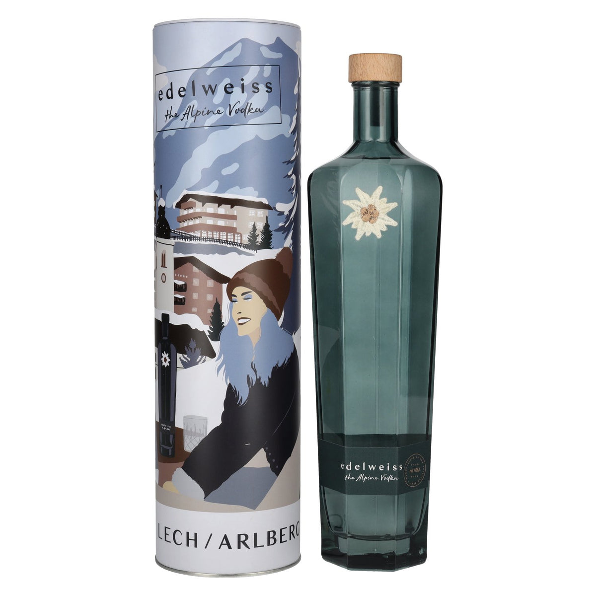Edelweiss The Alpine Vodka LECH/ARLBERG 40% vol. 0,7l en Tinbox