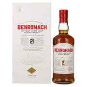 Benromach 21 ans d'âge, single malt du Speyside, 43 % vol., 0,7 l, dans un coffret cadeau
