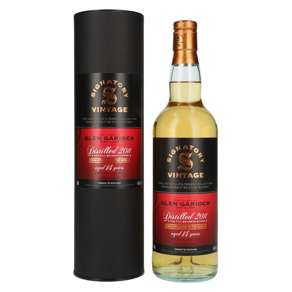 Signatory Vintage GLEN GARIOCH 14 Years Old The Un-Chillfiltered 2011 46% Vol. 0,7l in Geschenkbox