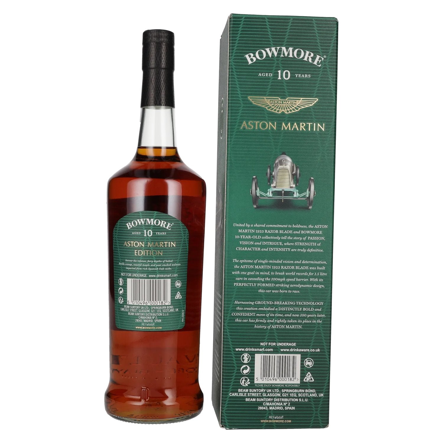 Bowmore 10 Years Old ASTON MARTIN Dark &amp; Intense 40% Vol. 1l in gift box