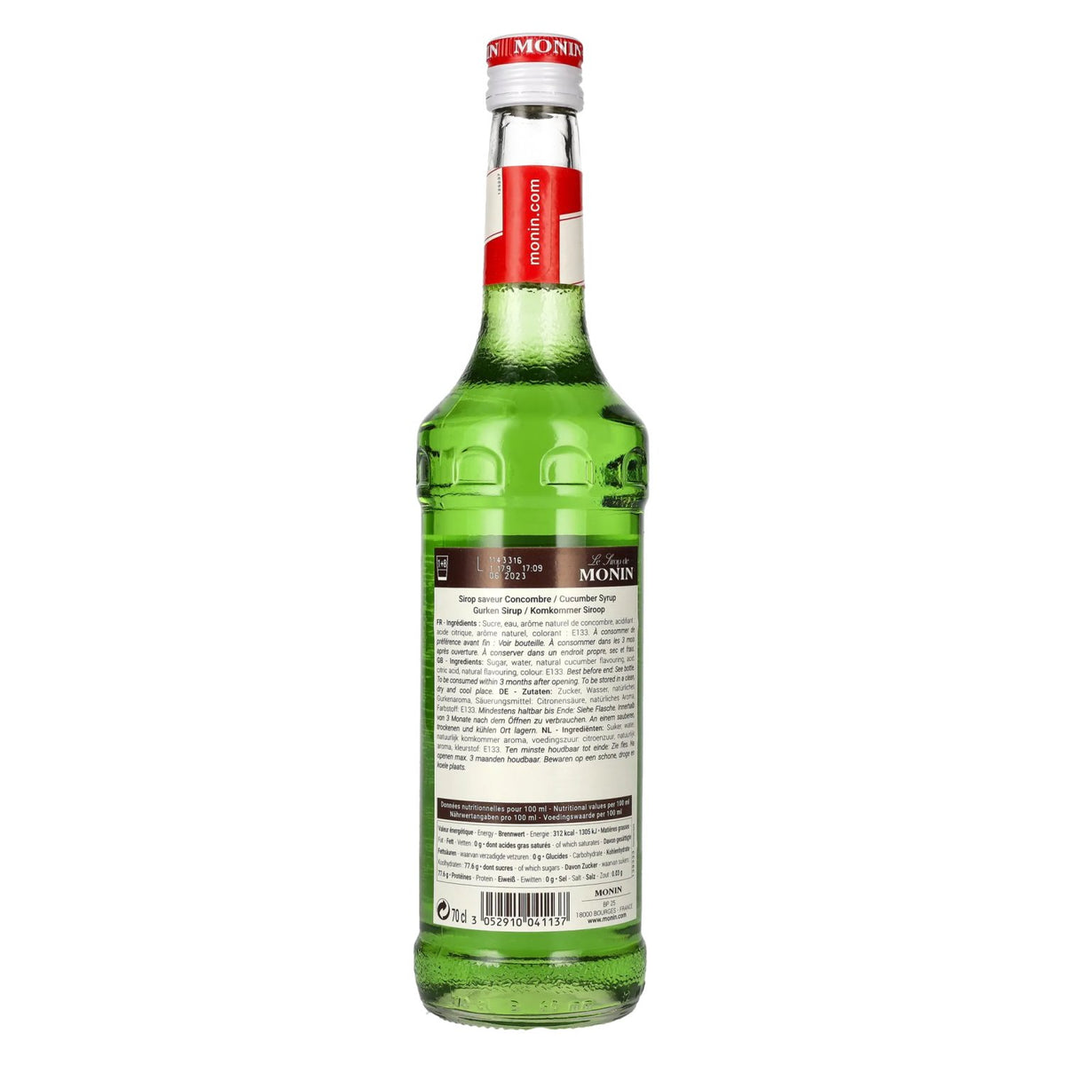 Le Sirop de Monin GURKE 0,7l
