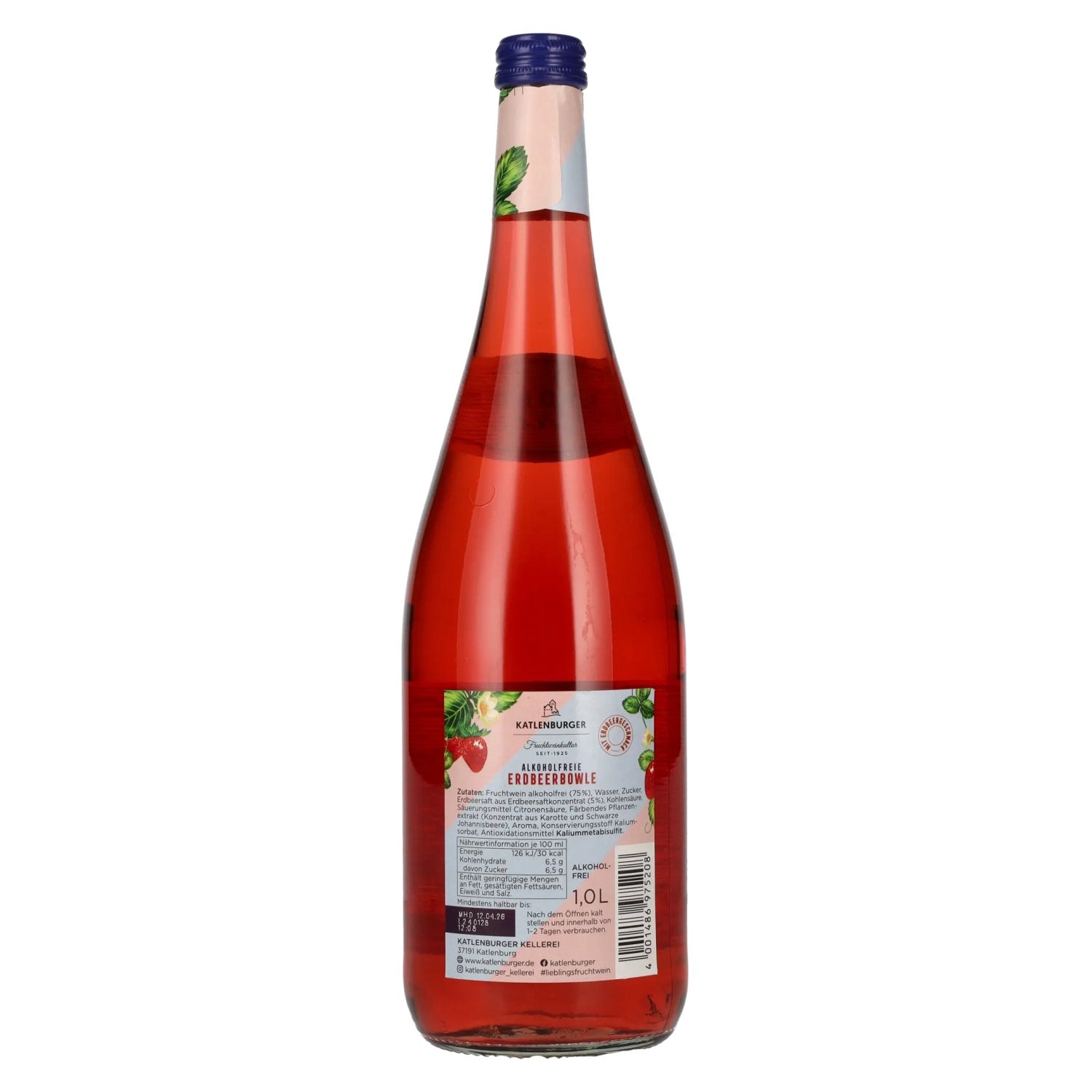 Katlenburger Fruchtbowle Fraise sans alcool 1l