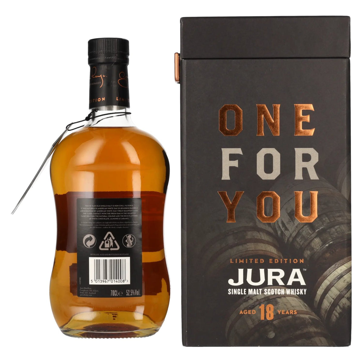 Jura ONE FOR YOU 18 Years Old Limited Edition 52,5% vol. 0,7l en boîte cadeau