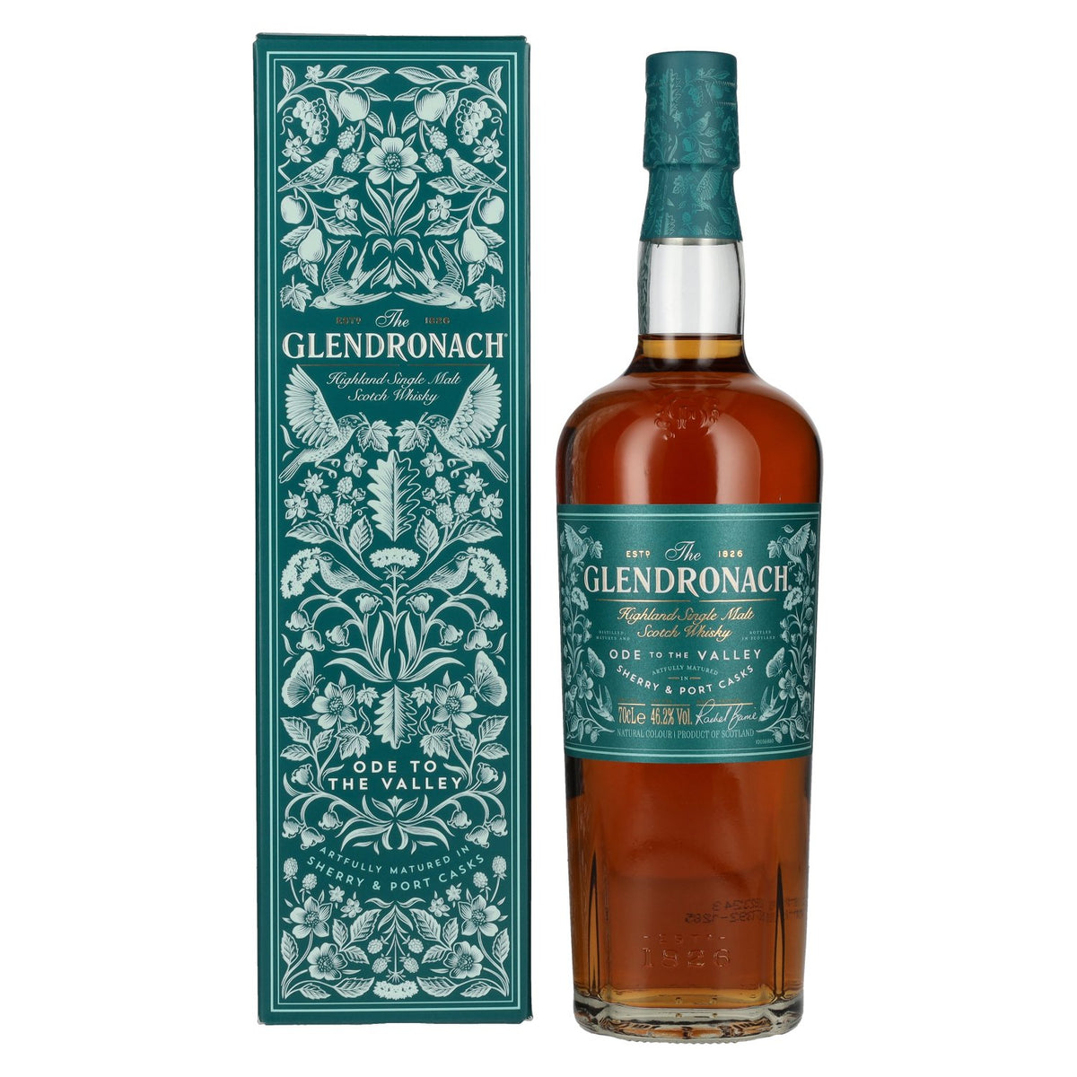 The GlenDronach ODE TO THE VALLEY Highland Single Malt 46,2% Vol. 0,7l en coffret cadeau