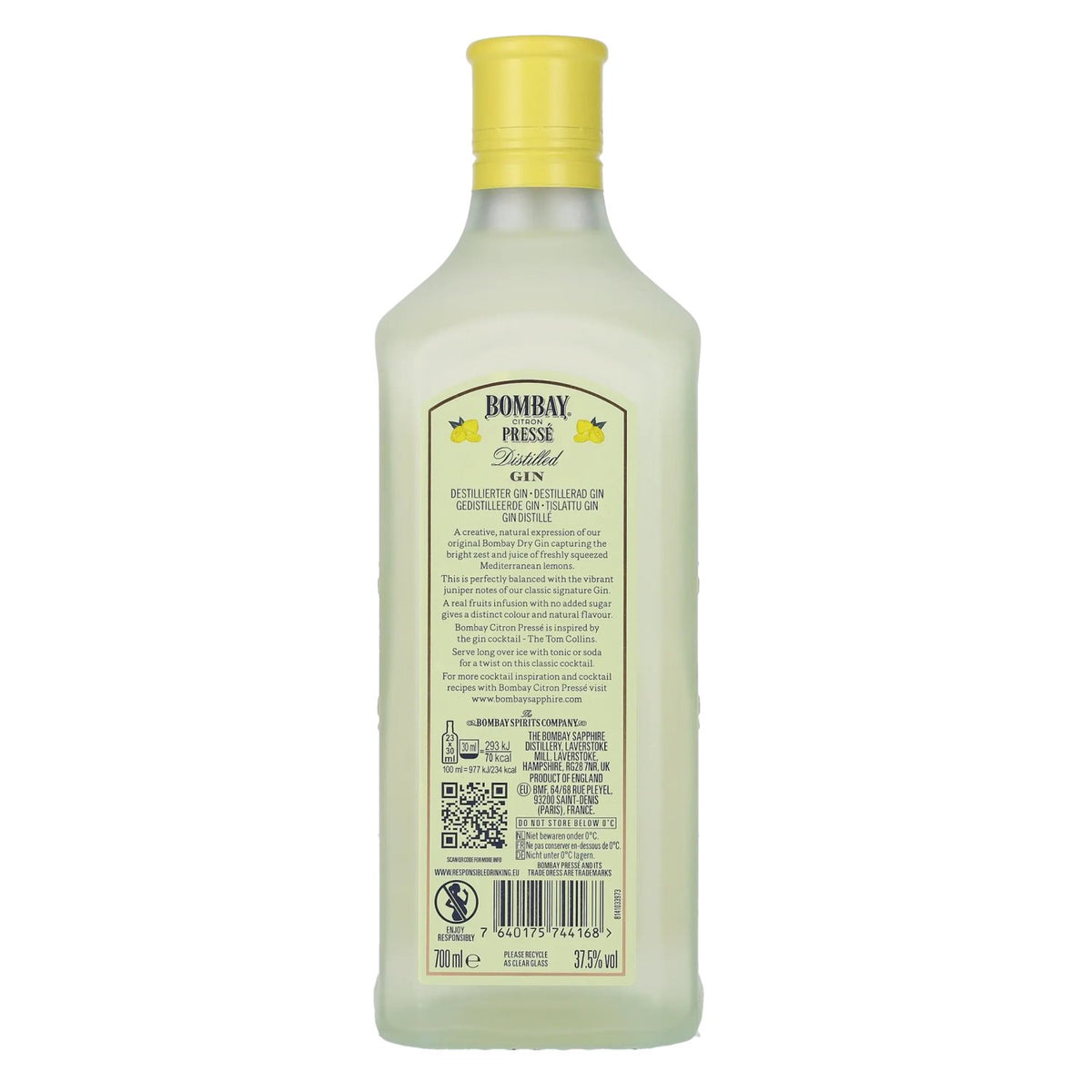 Bombay CITRON PRESSÉ Distilled Gin 37,5% Vol. 0,7l