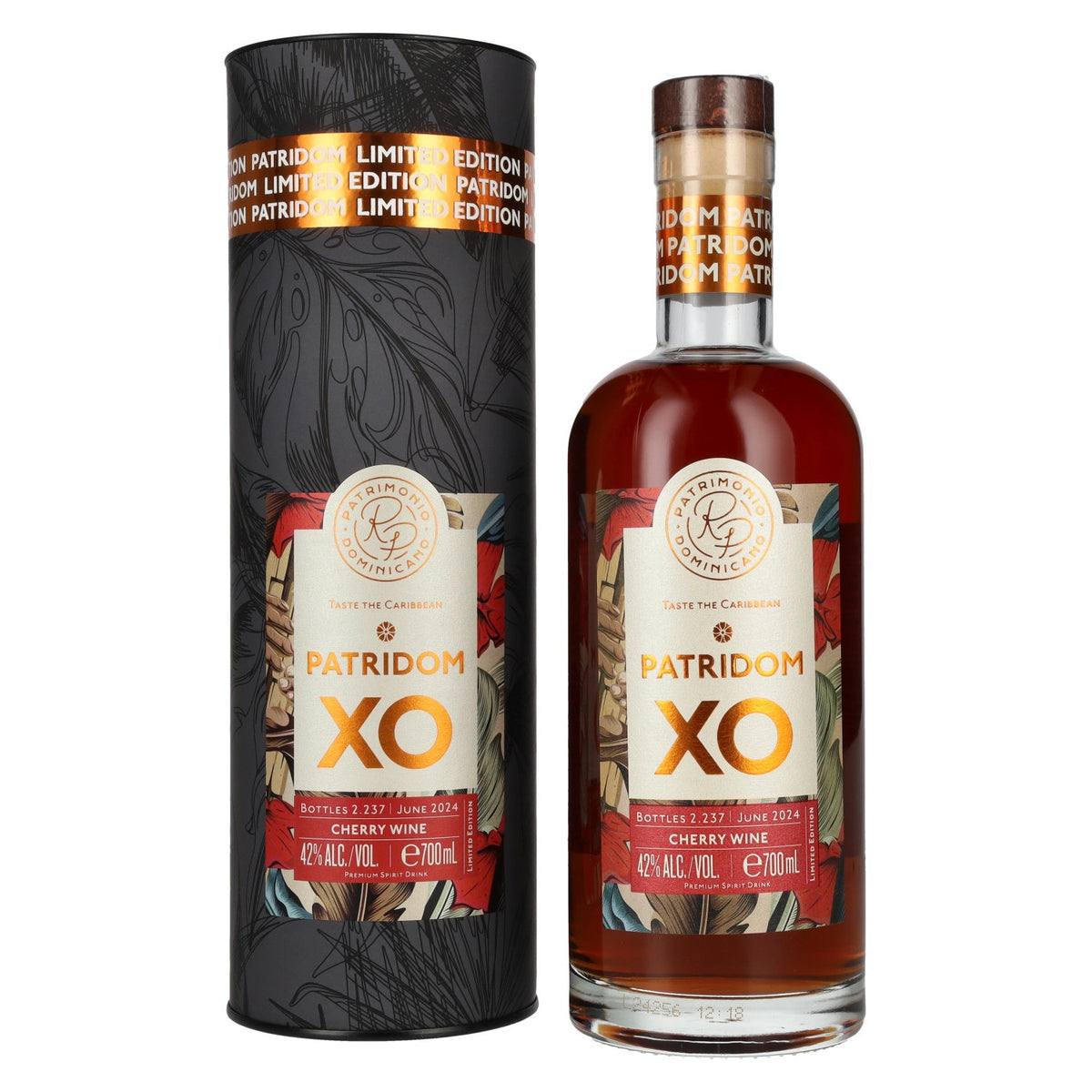 Patridom XO Cherry Wine Cask Finish 42 % vol., 0,7 l, dans un coffret cadeau