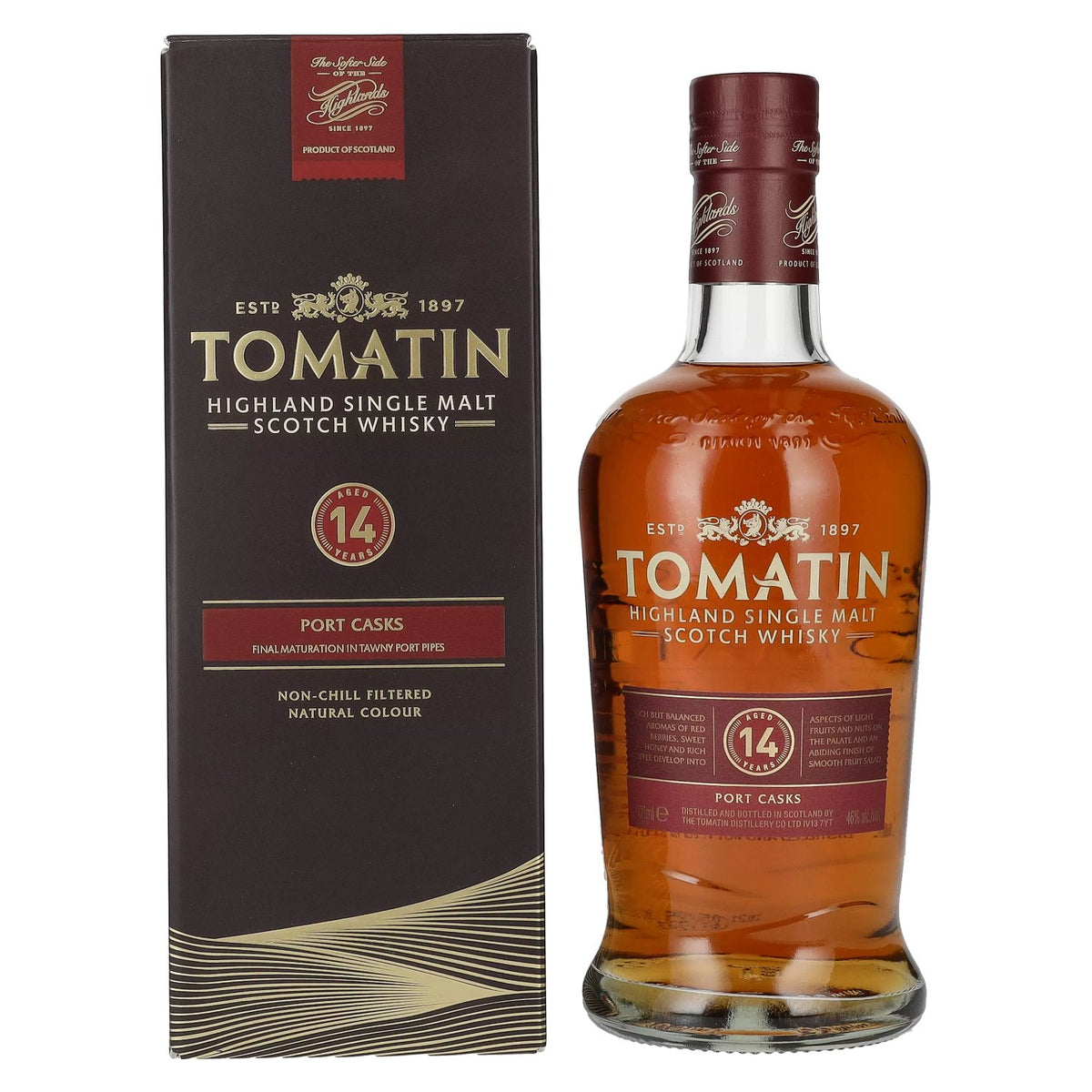 Tomatin 14 Years Old PORT CASKS 46% Vol. 0,7l en boîte cadeau