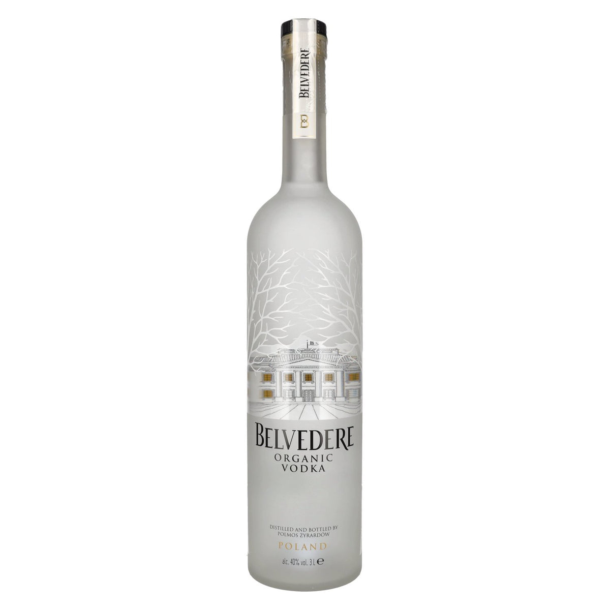 Belvedere Organic Vodka 40% vol. 3l + LED light sticker