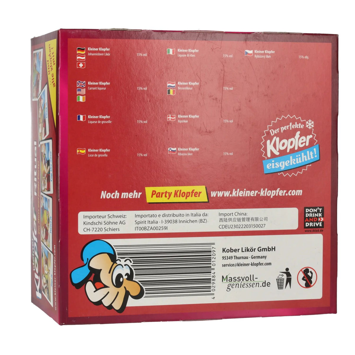 Kleiner Klopfer Johannisbeere 15% vol. 25x0,02l